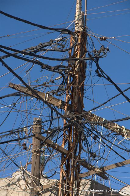 Electricity Cable Chaos (Ouzai, Beirut, Lebanon)