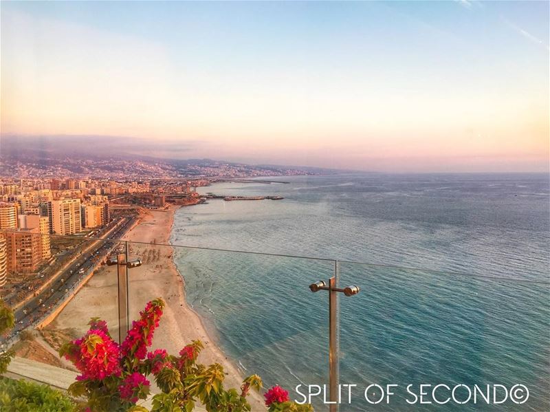 Wishing you a blessed holy month. with This Beautiful sunset view  beirut ... (Ramlet El Bayda)