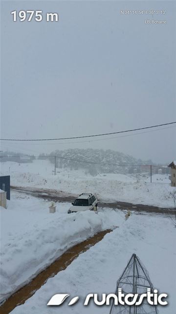 1975m above sea level in #bcharre #lebanon