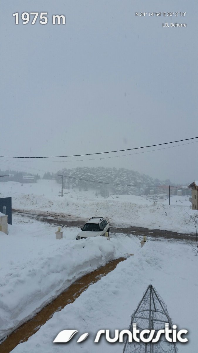 1975m above sea level in #bcharre #lebanon