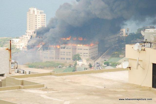 A fire in the carpet factory in Safra