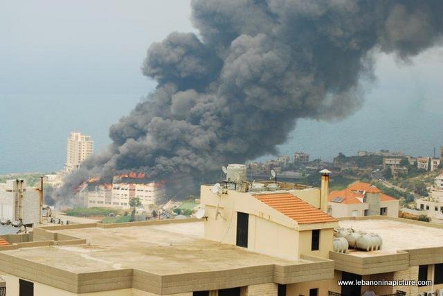 A fire in the carpet factory in Safra