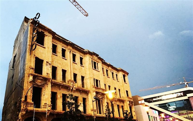 A land without ruins is a land without memories. beirut  lebanon  sky ... (Beirut Souks)