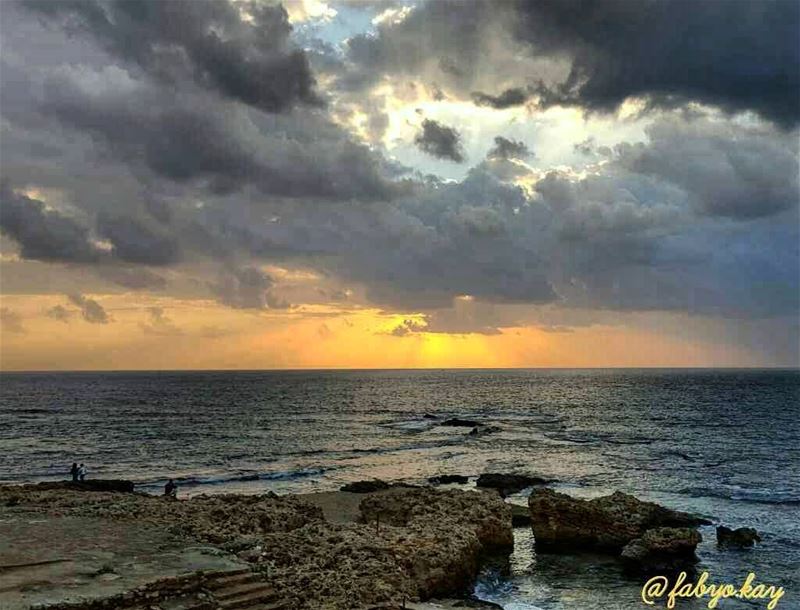 A lovely sunset from Lebanon ===================================== tyre... (Tyre, Lebanon)