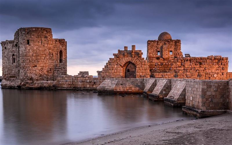 .A stormy evening | Sidon sea castle long exposure | Have a nice weekend... (Sidon Sea Castle)