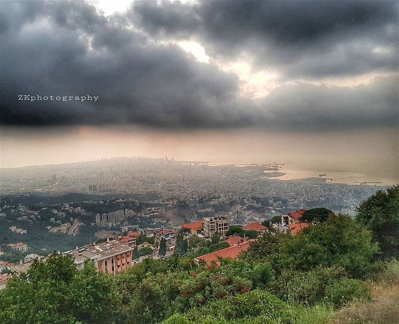 A view of Beirut from Beit Meri 🇱🇧 * insta_lebanon  ig_lebanon ... (Beirut, Lebanon)