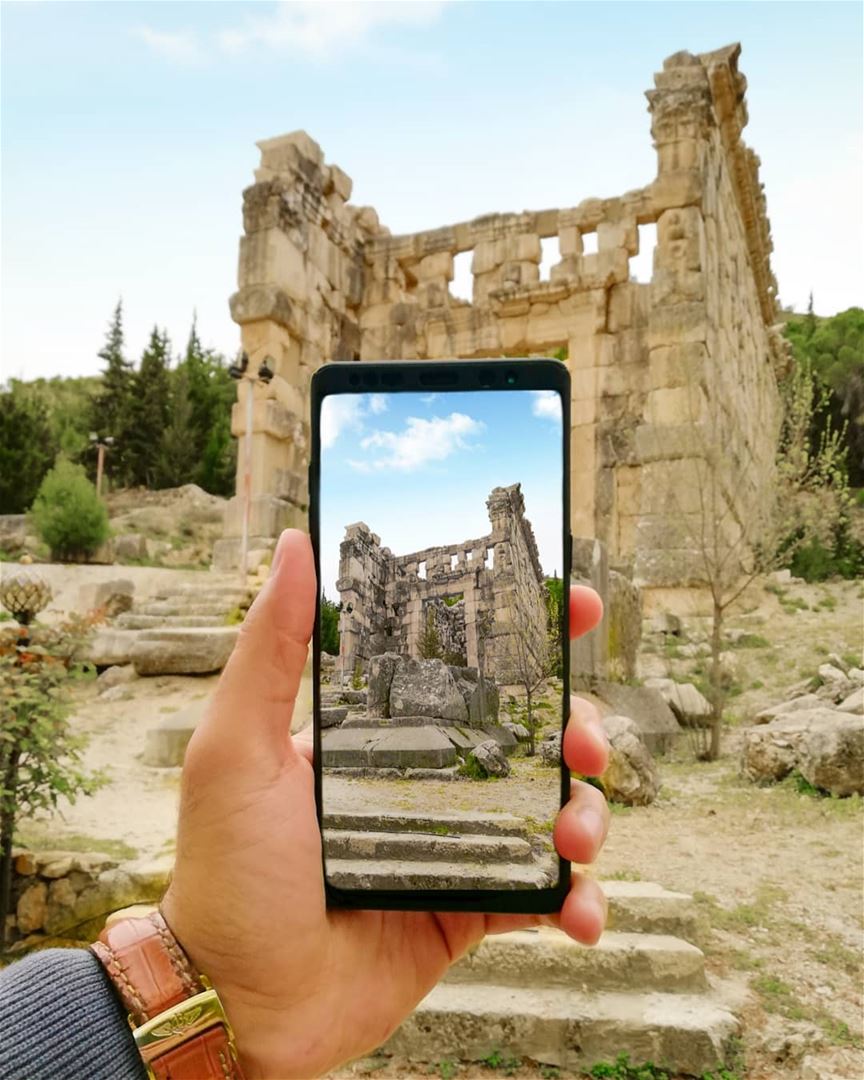 Always have the temple in your sights! ruins  temple... (Niha, Béqaa, Lebanon)