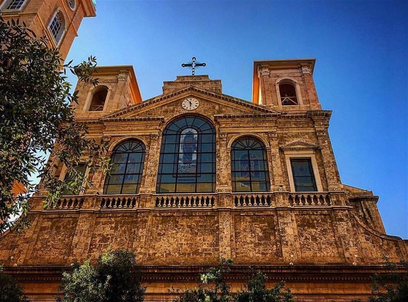 Amazing view from  beirut Photo by @chady.el.khoury Share the beauty of ... (Saint George Maronite Cathedral, Beirut)