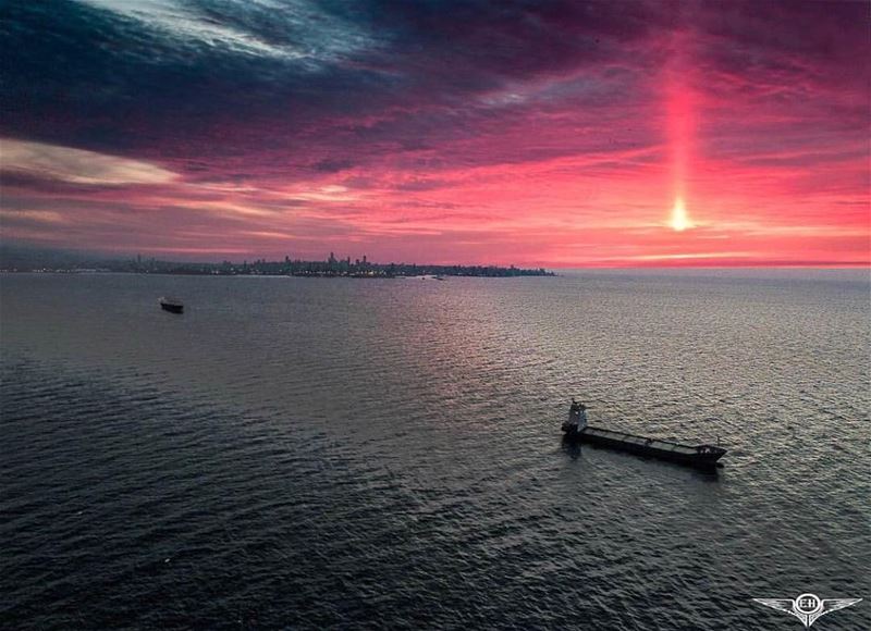 Amazing view from  Beirut Photo by @emilehajjar Share the beauty of ... (Beirut, Lebanon)