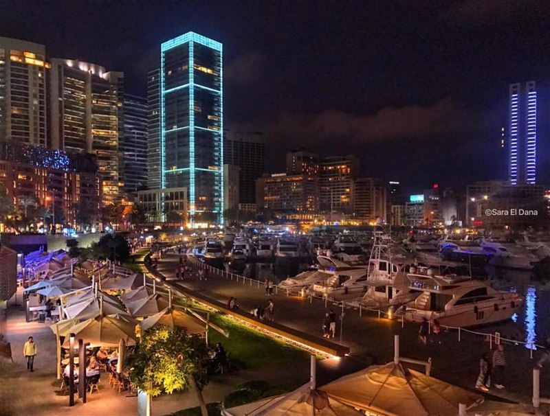 Amazing view from  beirut❤️ Photo by @sara_eldana Share the beauty of ... (Zaitunay Bay)