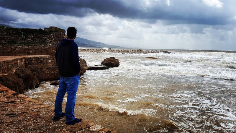 Amid the storm 🌫 (Byblos, Lebanon)