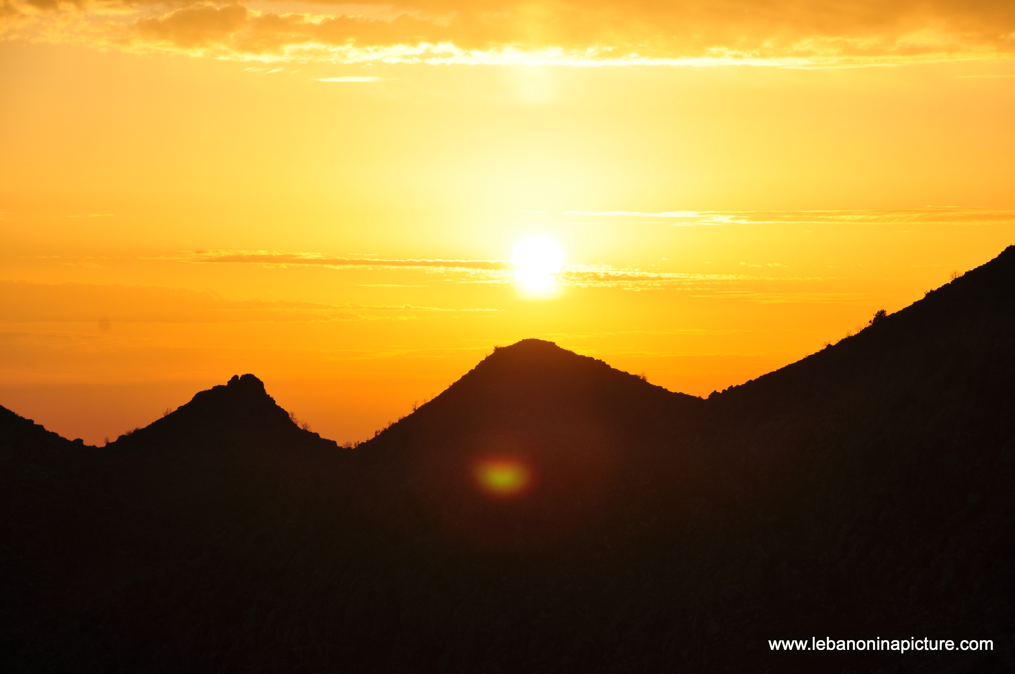 An Amazing Sunset from Laqlouq Road