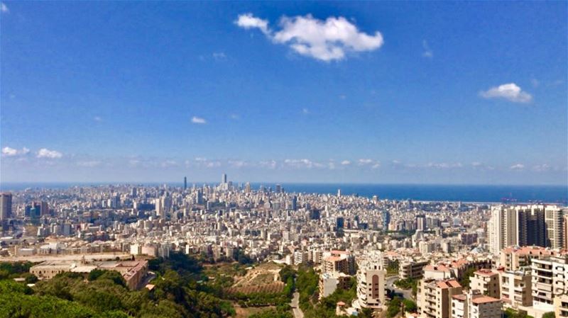 An open window to Beirut🙏🏻• (Mar Roukoz 234)