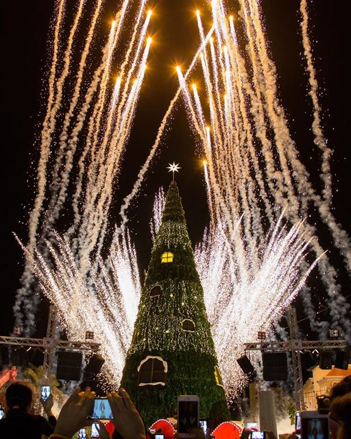 And so it begins 🎄🎉 Lighting Up the Christmas Tree (Byblos - Jbeil)