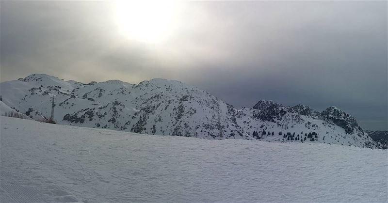 And this is heaven on earth laqlouq's mountains coated with layers of snow... (El Laqloûq, Mont-Liban, Lebanon)