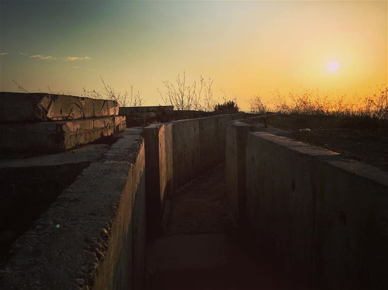 Anything can happen in just one day 💫  sunset lebanon beauty photography... (Beaufort Castle, Lebanon)