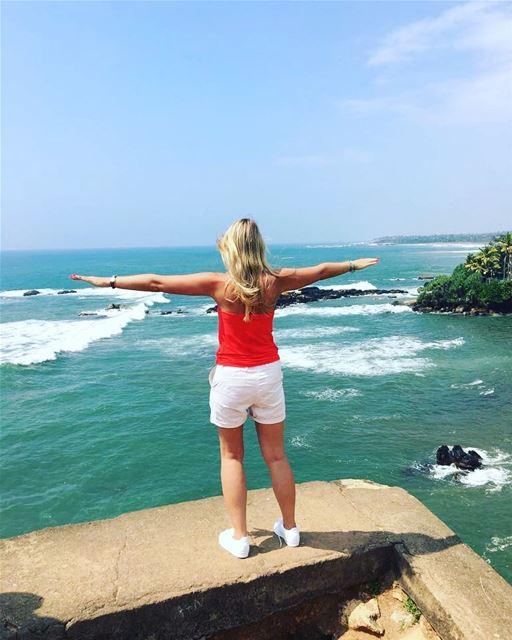 As free as the ocean 💚Amazing view from the beautiful city of ... (Sri Lanka - Galle)