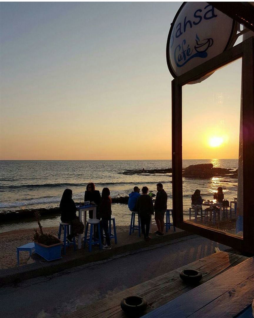  batroun @bahsacafe  restaurant  cafe  sunset  mediterranean  sea ... (Bahsa-Batroun)