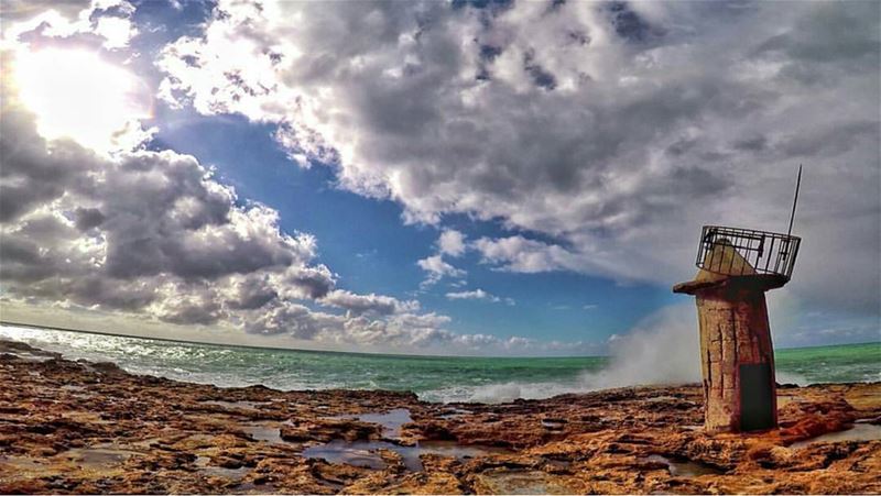  batroun  old  lighthouse  mediterranean  sea  mediterraneansea ... (Mina-batroun)