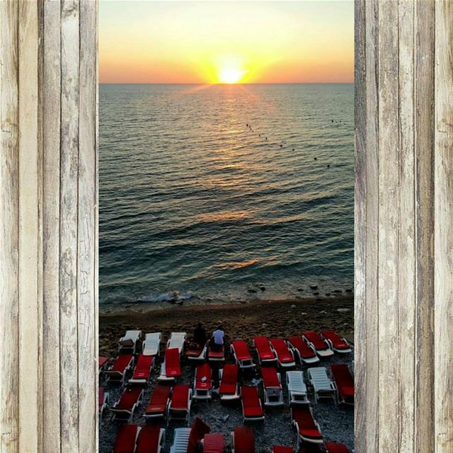  batroun  sunset  beach  batrounbeach  batrouncoast  mediterranean  sea ... (Batroûn)