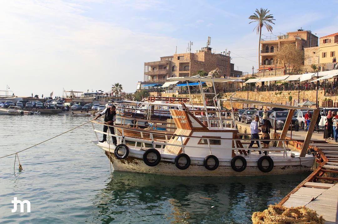 - Beautiful day Byblos -  livelovebyblos  water  sea  boat  byblos ... (Byblos, Lebanon)