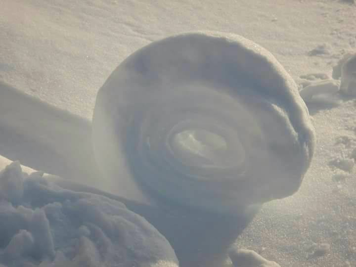 Beautiful Snow formations in Horsh Ehden Natural Reserve (Horsh Ehden, Lebanon)