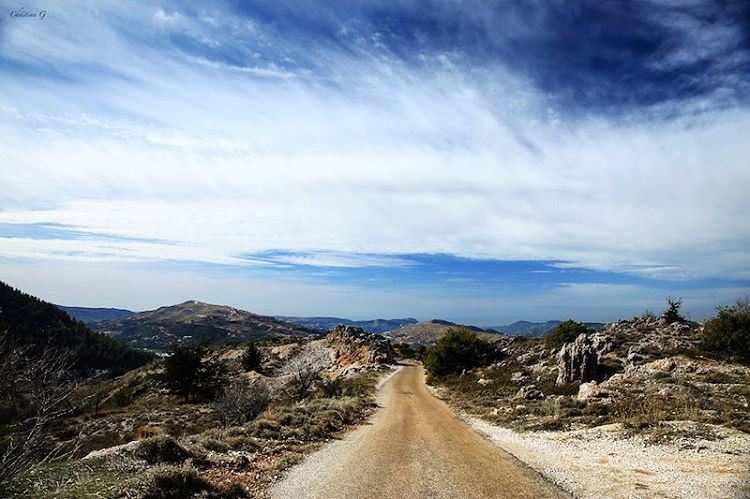 Because the greatest part of a road trip isn't arriving at your... (Aïn Zhalta, Mont-Liban, Lebanon)