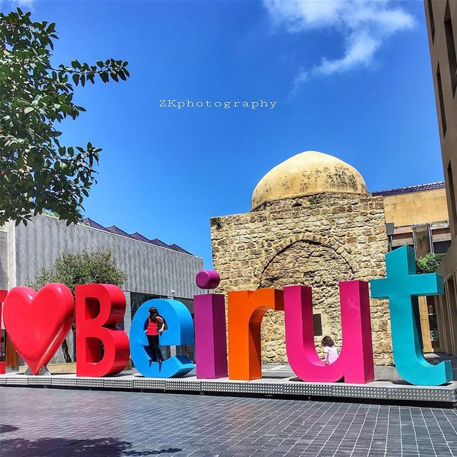 Beirut and the blue blue Sky 💙 * insta_lebanon  ig_lebanon ...