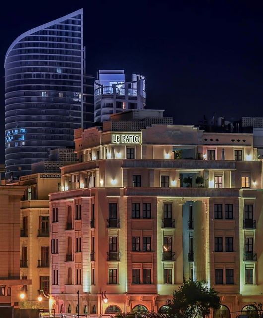 🇱🇧 Beirut at night.Beautiful photography of Le Patio Boutique Hotel in... (Le Patio Boutique Hotel)