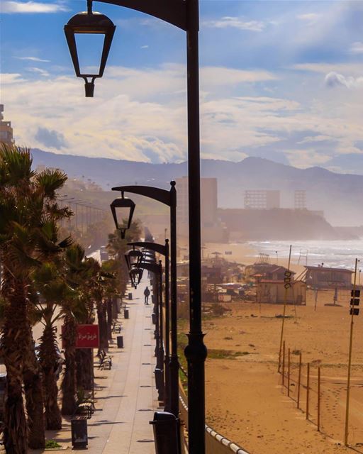 Beirut beach sea sky landscape nature lebanon lebanon_hdr loves_lebanon... (Ramlat Al Bayda', Beyrouth, Lebanon)