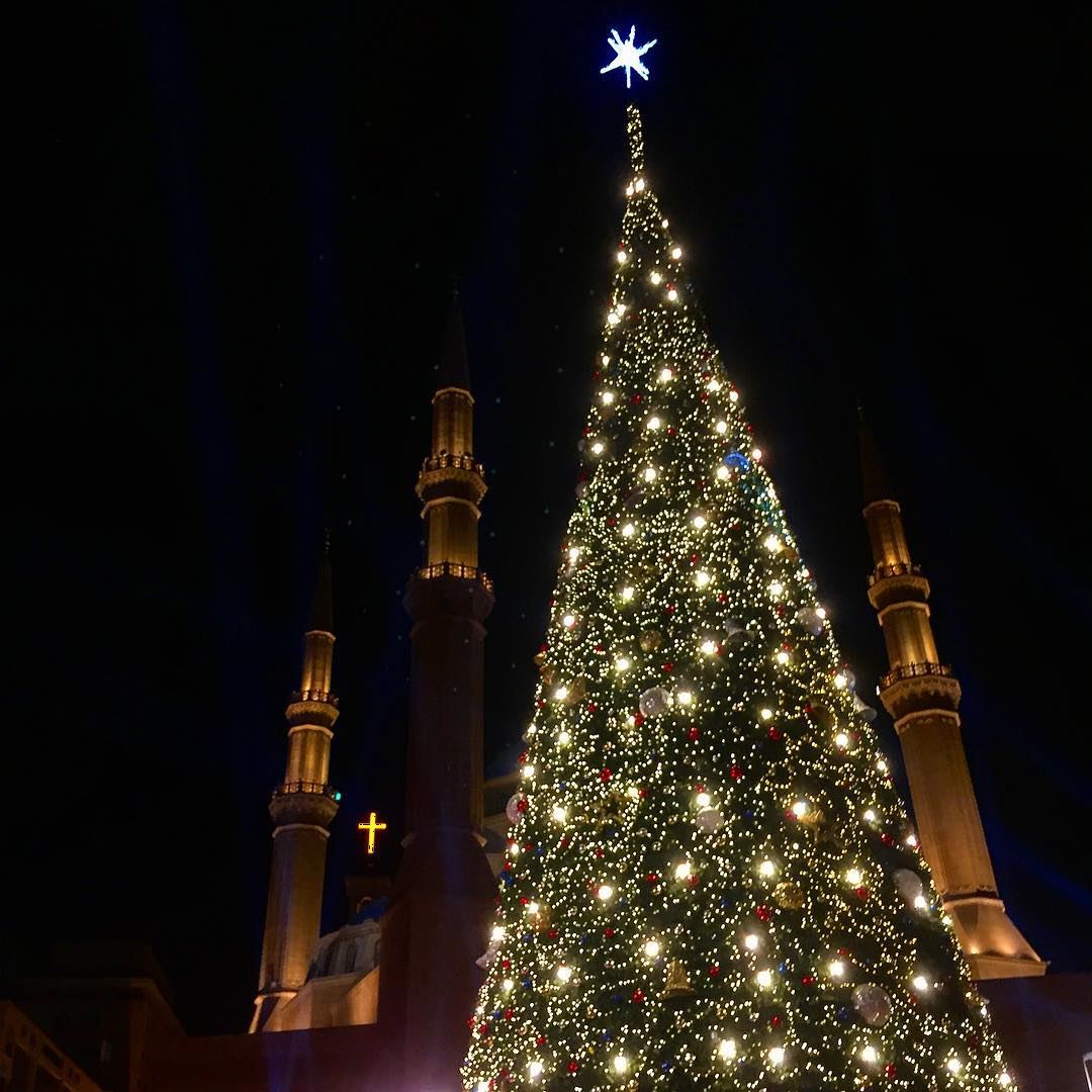 Beirut Christmas Tree 🎄😍 livelovebeirut  lebanonspotlights wearelebanon ... (Beirut, Lebanon)