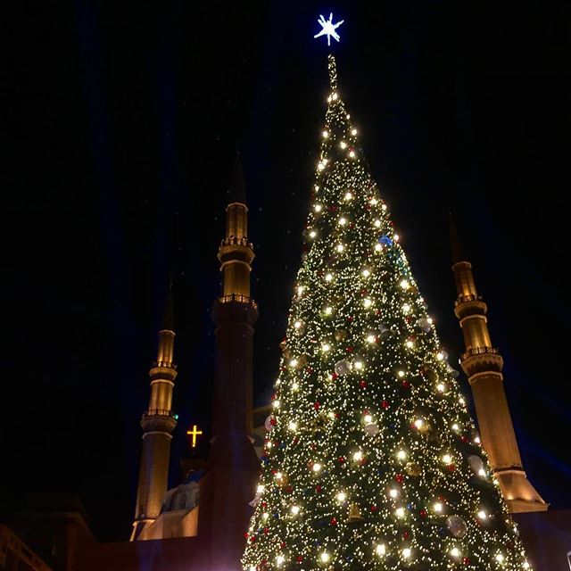 Beirut Christmas Tree 🎄😍 livelovebeirut  lebanonspotlights wearelebanon ... (Beirut, Lebanon)