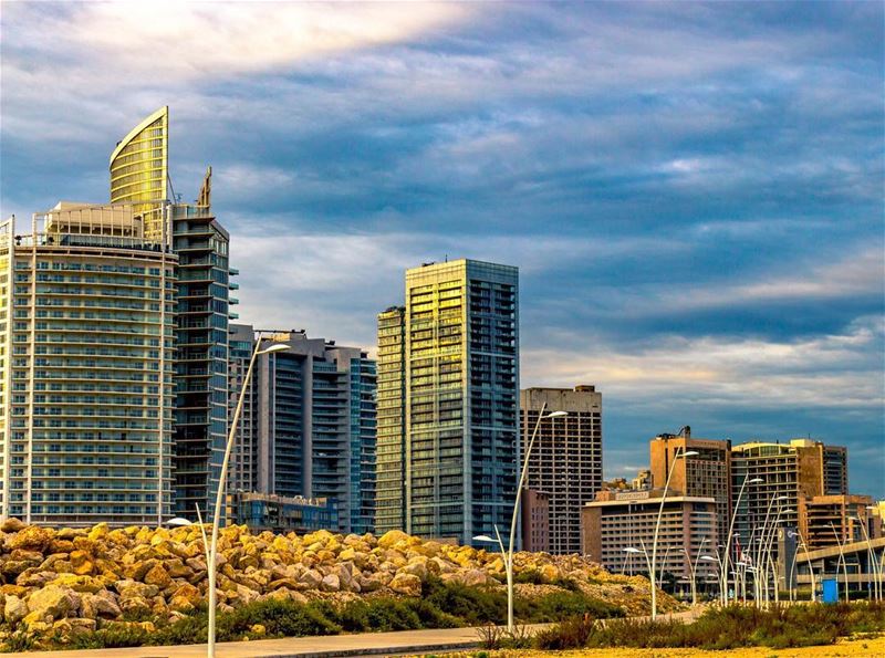 Beirut cloudy sky cityscape lebanon lebanon_hdr loves_lebanon... (Beirut, Lebanon)