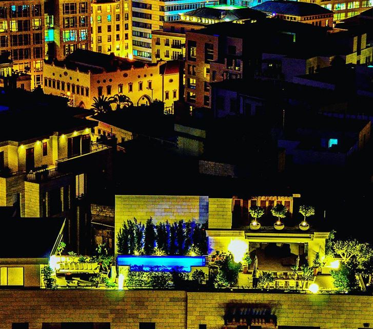 Beirut down town roof top with a pool ? Lebanon  beirut  super_lebanon ... (Beirut, Lebanon)