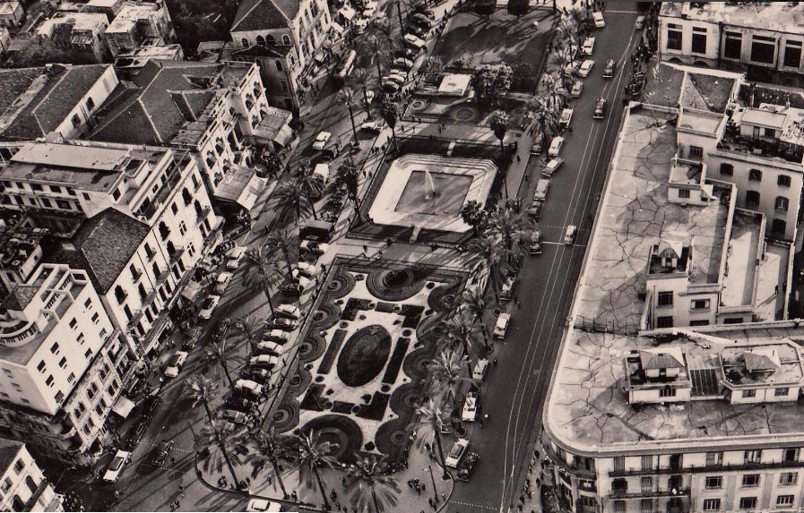 Beirut Martyrs Square and Savoy  Hotel 1959