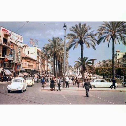 Beirut Martyrs Square in 1956 ,