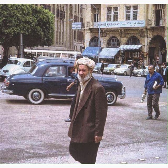 Beirut Nejmeh Square in 1965 ,