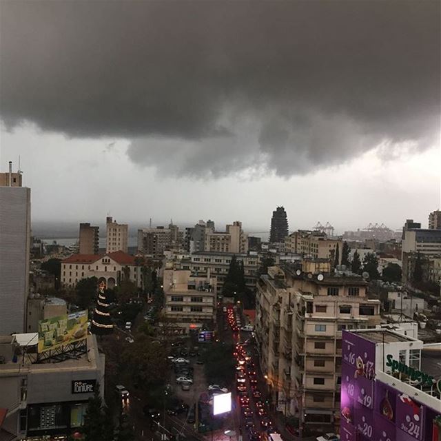  Beirut now 🌧 clouds  weather ... (Achrafieh, Lebanon)