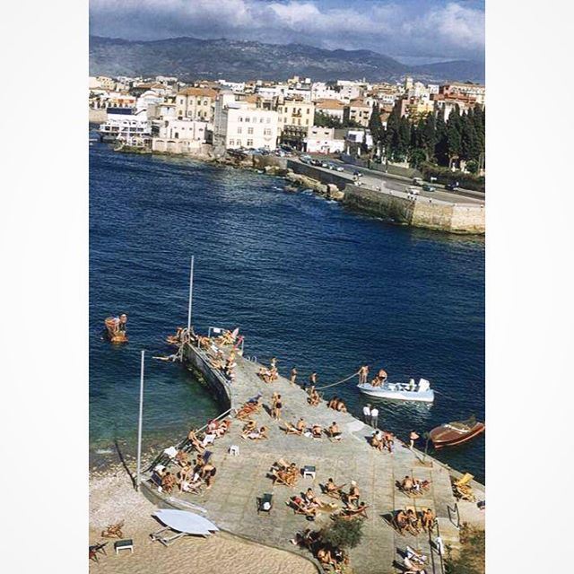 Beirut Photo From Saint George Hotel in 1966 .