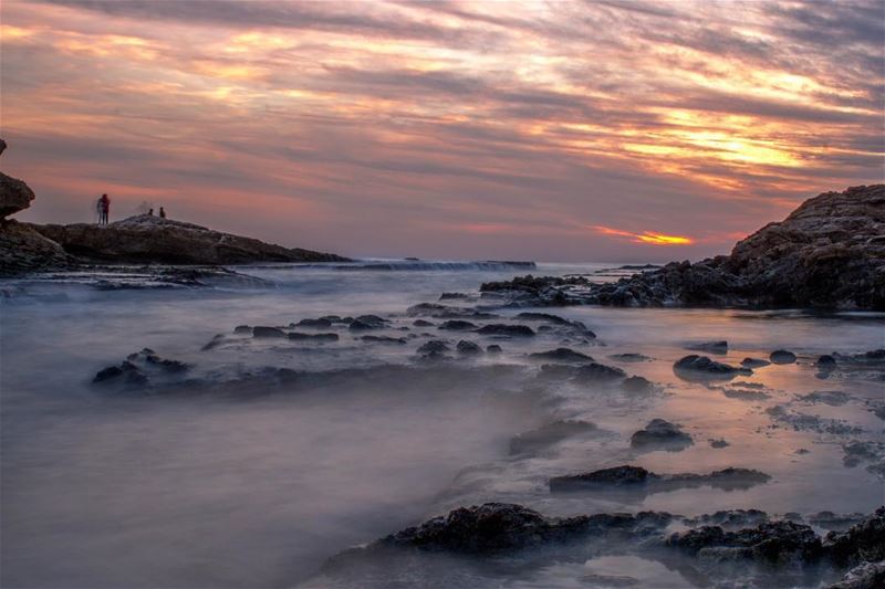 Beirut Sea Sunset Clouds sky nature landscape lebanon lebanon_hdr... (Beirut, Lebanon)