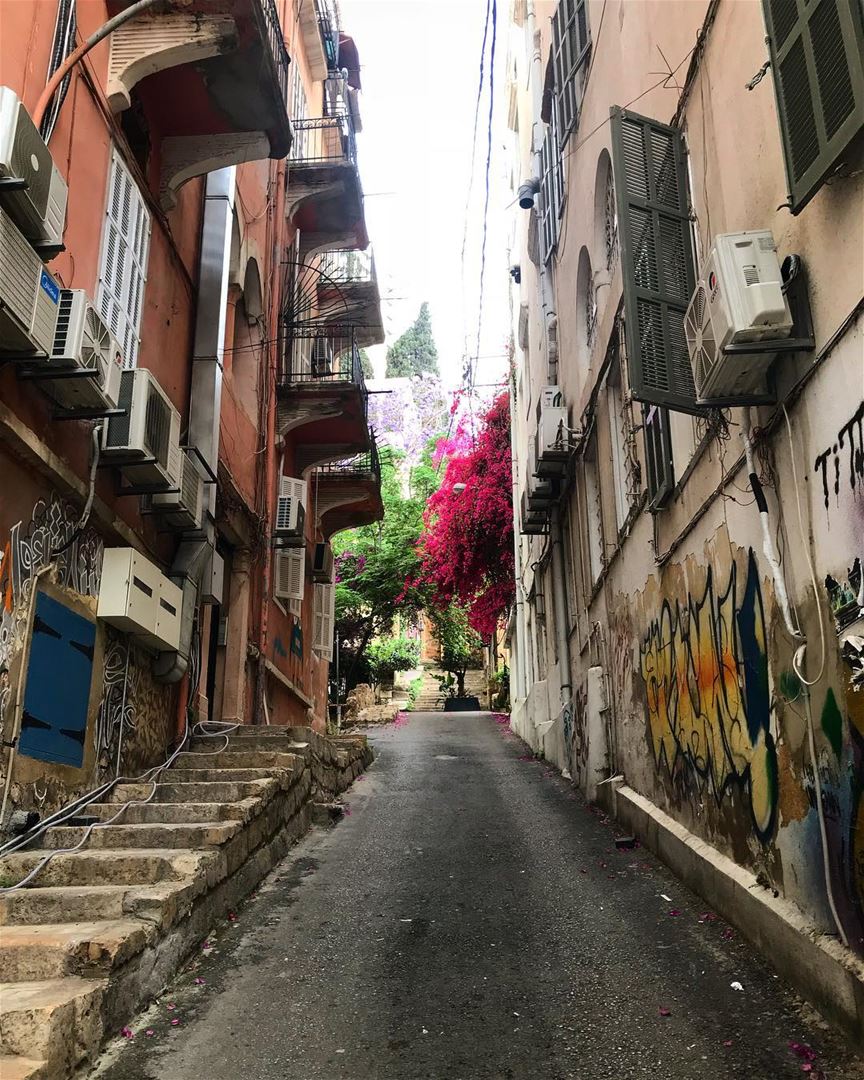 Beirut, you’re as fine as sunshine ☀️  beirut  old  architecture  graffiti... (Gemmayzeh Gouraud Street)