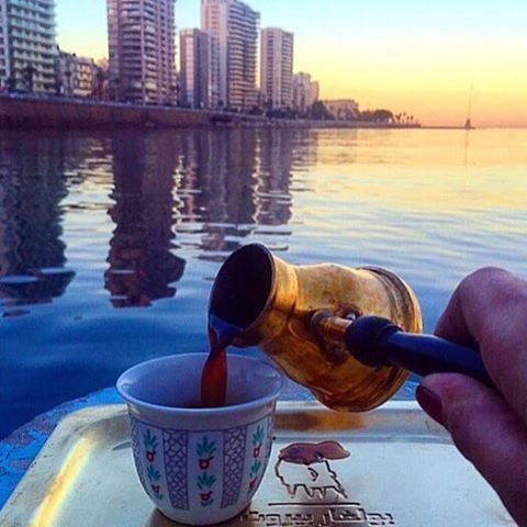 beiruti coffee on a peaceful sunday ☕️🌅