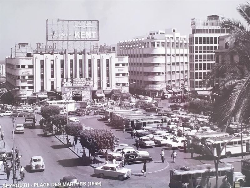 Beyrouth -places des Martyrs(1969) oldcity  beirut mycity live love beirut❤ (Beirut, Lebanon)