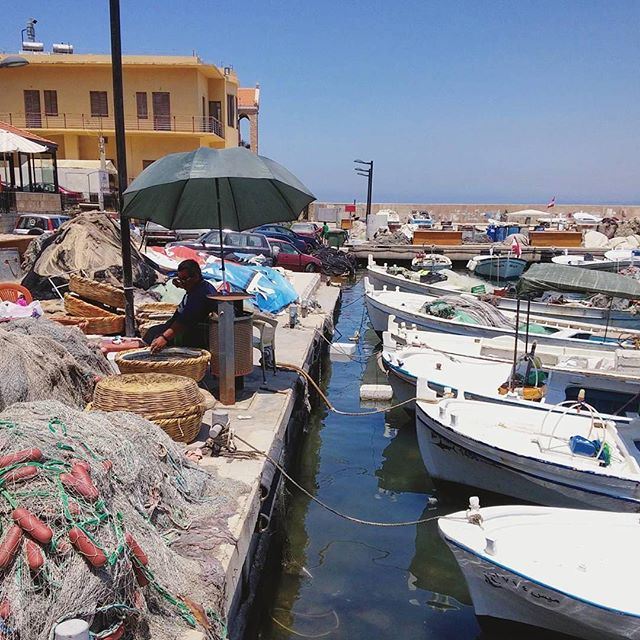 Boats and fishing nets ready to sail 🎣⚓️ (Al Mina Sour)