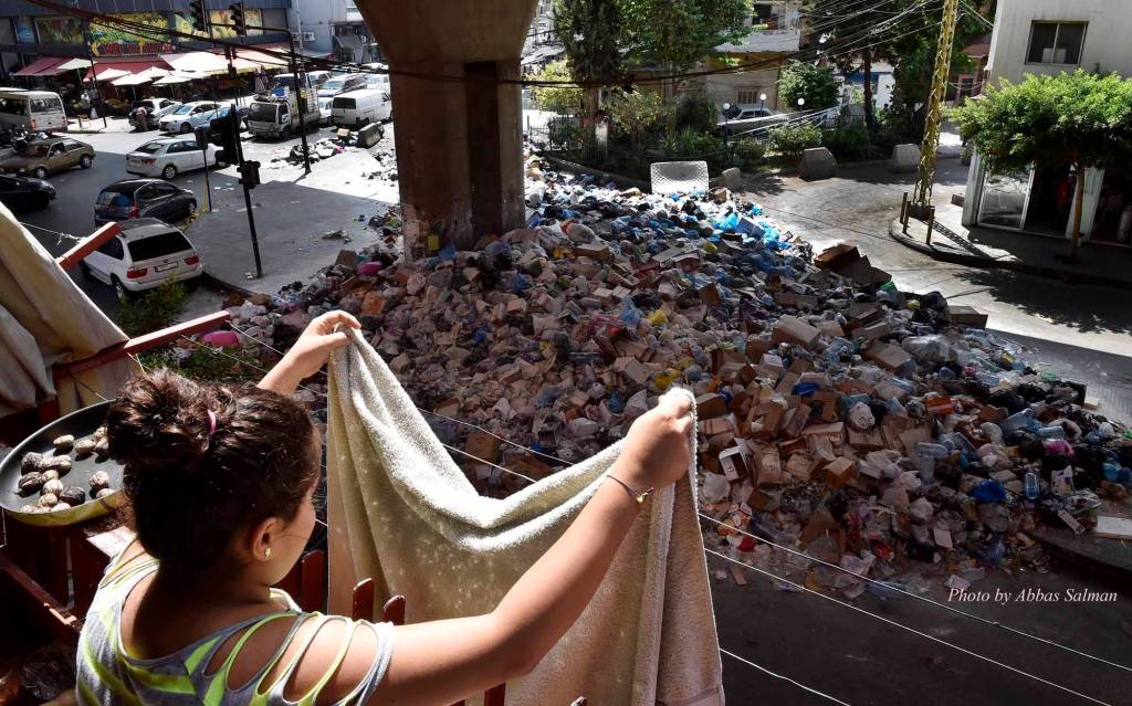 Breathing the garbage smell