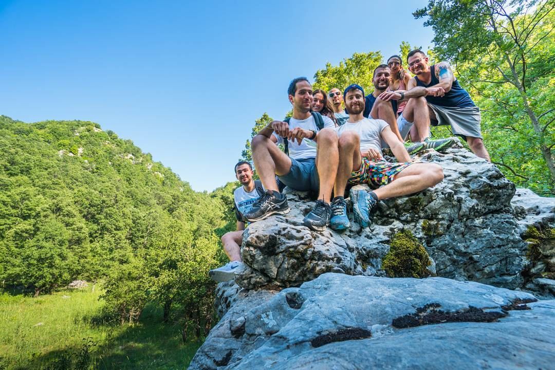 Brilliant engineers and product people of Anghami go hiking!  lebanon ... (Ehmej, Mont-Liban, Lebanon)