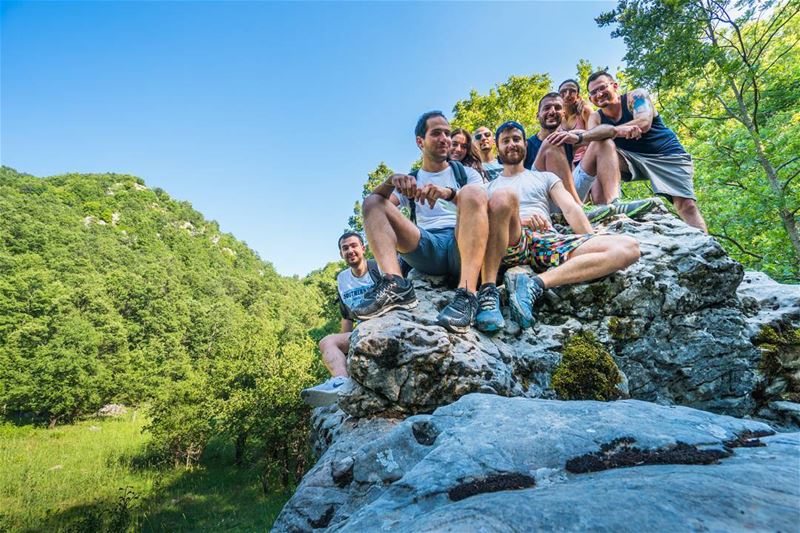 Brilliant engineers and product people of Anghami go hiking!  lebanon ... (Ehmej, Mont-Liban, Lebanon)