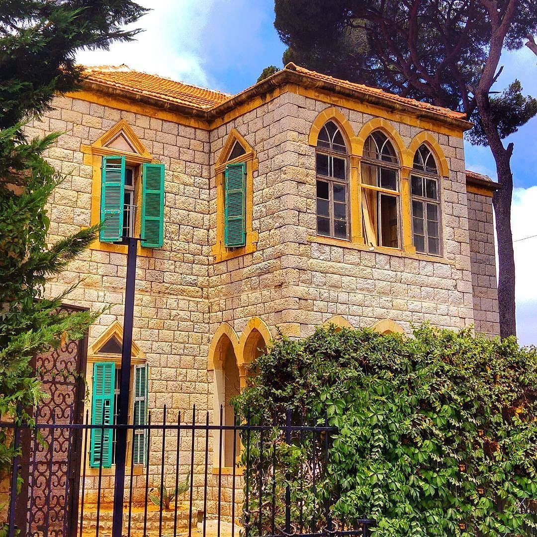  broumana lebanon mountains houses house architecture green nature...