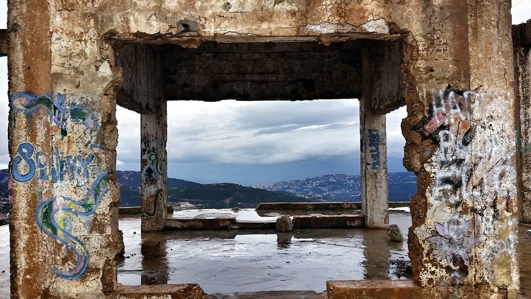 Calm before the storm☁⛅⚡  livelovebeirut  wearelebanon   lebanon... (Zaarour Mountain)