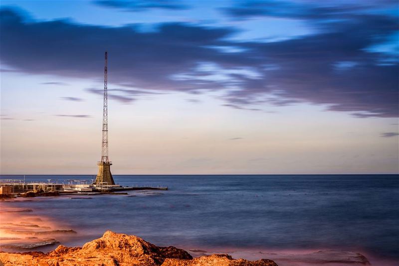 .Calm sunset | Beirut, Lebanon. Long exposure. This photo was taken just... (Ain El Mreisse, Beyrouth, Lebanon)